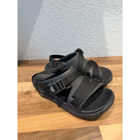 Chaco Chillos Sport Sandals Kids Size 3 Black Slip-On Strap Activity Walking - Picture 1 of 6